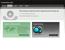 Tablet Screenshot of ecozystem.com
